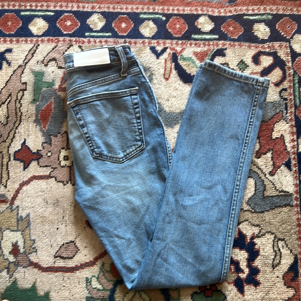Originals Double Needle Long Skinny in Hazey Indigo size 25